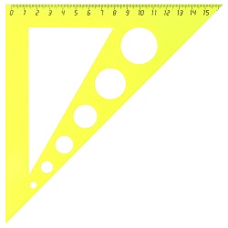 треугольник с окружностями 15см 45°  ассорти рб