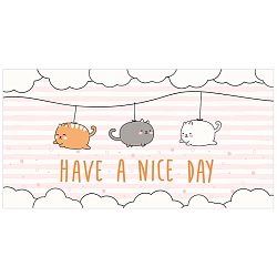 открытка-конверт optima " have a nice day. котики"