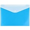 папка-конверт на кнопке а4  diamond синяя с дополнительным карманом