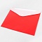папка-конверт на кнопке а4  diamond красная с дополнительным карманом