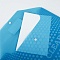 папка-конверт на кнопке а4 160мкм синяя