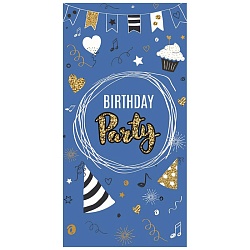 открытка-конверт optima "birthday party"
