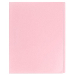 папка с зажимом и карманом а4 ice розовая