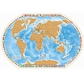 Карта со стирающимся слоем 1:40М "Мир моих путешествий" (в картон. тубусе)