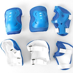 комплект защиты синий  (колени, локти, запястья) 