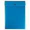 папка-конверт на кнопке а4 400 мкм вертикальная синяя