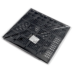 лоток вертикальный 4 отделения сборный черный