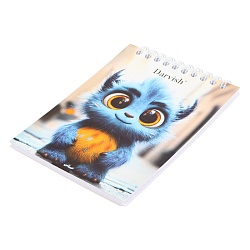 Блокнот 10*14см  60л  "Монстрики" на гребне