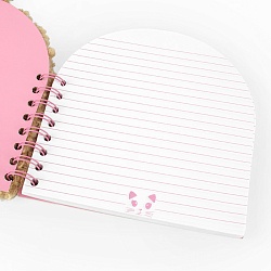 Блокнот 18*18см  на спирали "Darvish" 80л. мордочки меховые ассорти