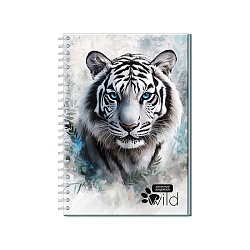 книжка записная  а5  96л. "тигр" на гребне 7бц