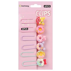 скрепки декоративные пончики