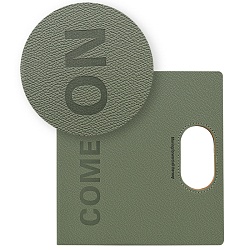 ежедневник 21*21,5см недатиров. 100л  обложка кожзам хаки