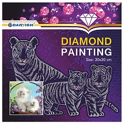 алмазная  живопись "darvish" 30*30см  белые котята