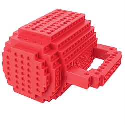 кружка-конструктор 400мл красная (уценка)