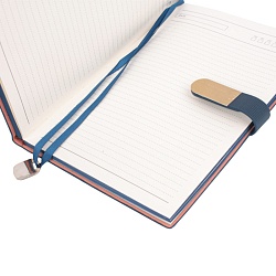 набор подарочный (ежедневник недатир.а5 с магнитной застежкой + ручка) синего цвета