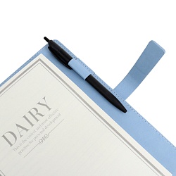 ежедневник а5 недатиров. 100л обложка кож.зам. на кольцах с магнитной застёжкой