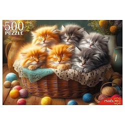 пазлы  500 элементов спящие котята