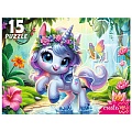 Пазлы-макси 15 элементов Маленький единорог