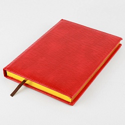 ежедневник а5 недатиров. 136л обложка кож.зам. ассорти