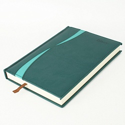 ежедневник 14*20,5см недатиров. 192л  обложка к/з двухцветный