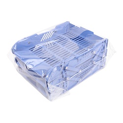 лоток горизонтальный 3 секции синий