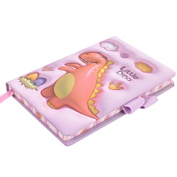 Блокнот А6  80л обложка "Дино" с рисунком 3D эффект