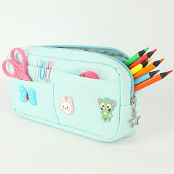 пенал со значками + три кармашка ассорти