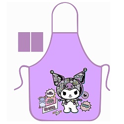 фартук для труда "kuromi", без карманов, с нарукавниками