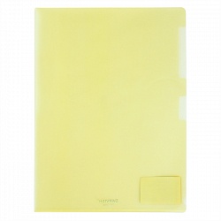 папка-уголок а4 150мкм жёлтая