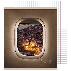 тетрадь  48л кл. "travel world" обложка двойная мелов. карт с вырубкой