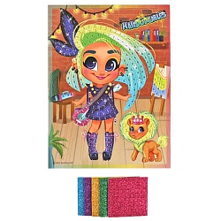 аппликация - мягкая мозаика из эва «hairdorable» 17*23см
