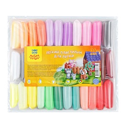 лёгкий пластилин  36 цветов  "мульти-пульти"