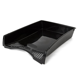 лоток горизонтальный "офис-класс" черный рб