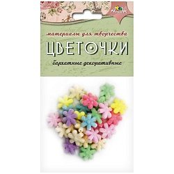 декоративные бархатные цветочки