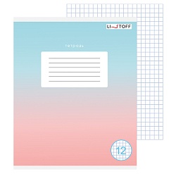 тетрадь  12л клетка цв. обл "моя тетрадь"  выб. лак 