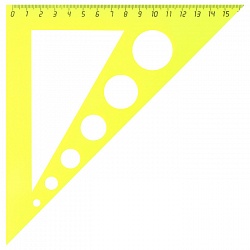треугольник 15см 45° с окружностями ассорти рб