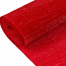 бумага гофрированная поделочная 50*200см темно-красная  "darvish"