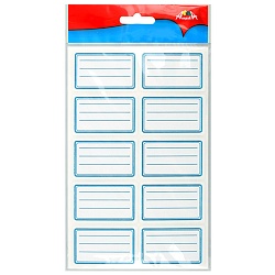 наклейки цветные универсальные 20шт. для тетрадей