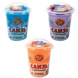 слайм слизь с фигурками, русалочки, 200 г, ассорти 6 видов, jolly jot