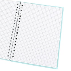 Блокнот 13*18см 48л на спирали в клетку "Футбольный мяч"