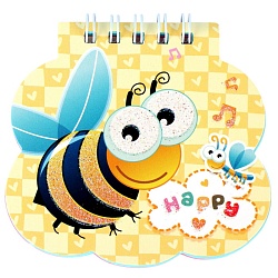 Блокнот A7  40л "Happy animals" на спирали