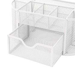 органайзер настольный металлический белый