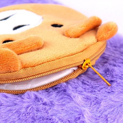 Блокнот A5  64л меховой c монетницей в линейку