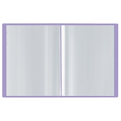 папка  40 файлов стамм 21мм 500мкм пастель фиолетовая