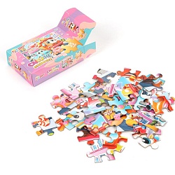 пазл   35 деталей  сладкие машинки