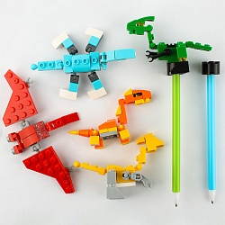 ручка шар. синяя "конструктор"