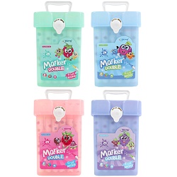 маркеры для скетчинга ароматизированные (двусторонние) (набор 24 цв)