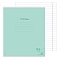 тетрадь  96л лин. "классика зелёная" обложка цвет. мелов.