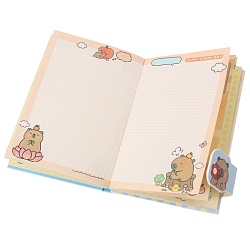 Блокнот 13*18см 80л на магнитной застёжке "Капибара"