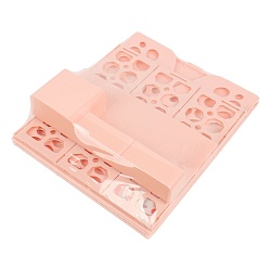 лоток вертикальный 3 отделения с горизонтальными  отсеками розовый